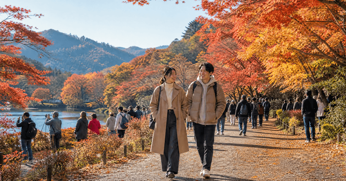 日本秋天怎麼穿、日本 10 月 11 月穿搭、賞楓景點穿搭推薦、日本賞楓洋蔥式穿搭